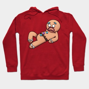 Broken Gingerbread Man Cartoon Hoodie